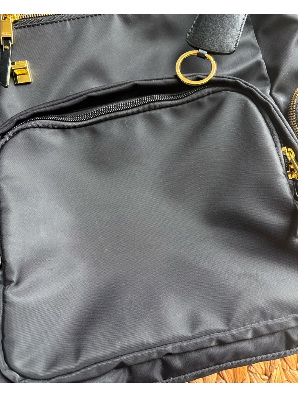 TUMI Voyageur Carson Laptop Backpack, Black With Gold Hardware - Picture 7 of 16